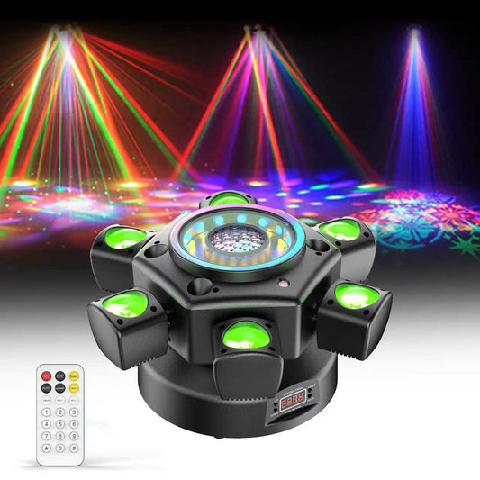 Moving Head Disco Light Party Light ,150W RGBW 26CH DMX Stage light with Remote Control ,Gobo Beam Light  for DJ Bar Birthday Club Wedding Spotlight
